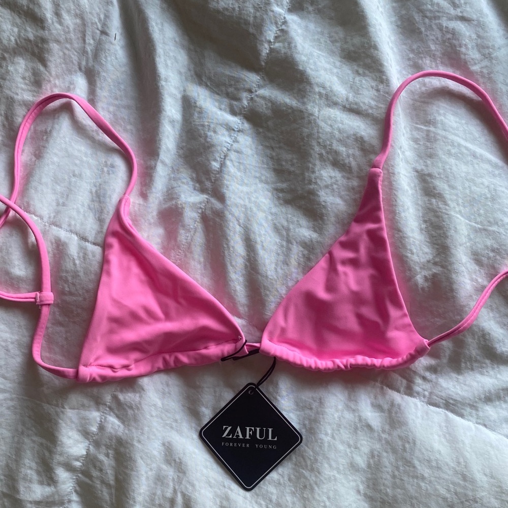 pink bikini top- NEW